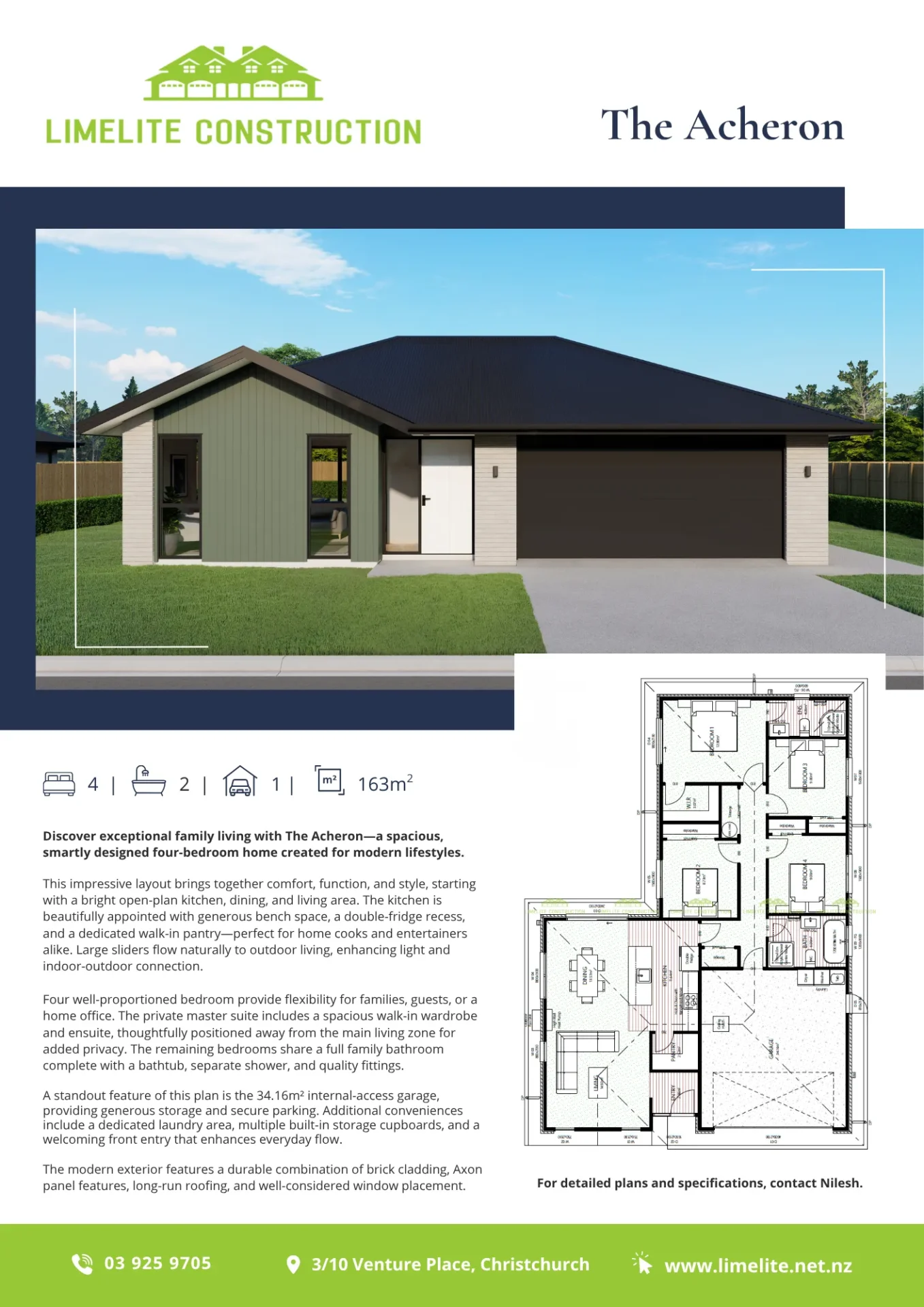 The Acheron House Design Limelite construction